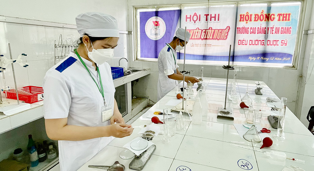 Trường Cao đẳng Y tế An Giang tổ chức Hội thi tay nghề giỏi sinh viên