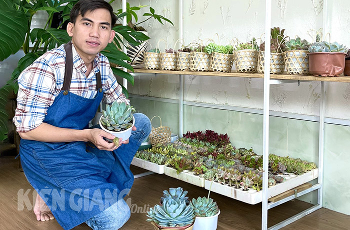 Kiên Giang: Khởi nghiệp từ sen đá