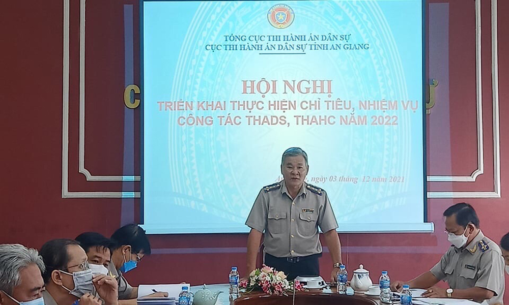 Cục Thi hành án dân sự tỉnh An Giang tiếp tục nâng cao hiệu quả hoạt động