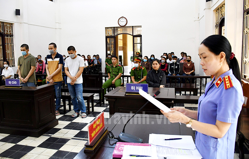 Trà Vinh: Tổ chức sử dụng trái phép chất ma túy, 3 bị cáo lãnh án 47 năm tù giam