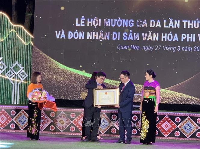 Lễ đón nhận Di sản văn hóa phi vật thể quốc gia - Lễ hội Mường Ca Da
