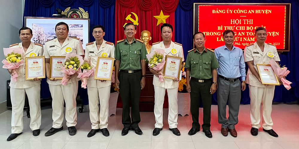 Công an huyện An Phú tổ chức Hội thi Bí thư chi bộ giỏi năm 2023