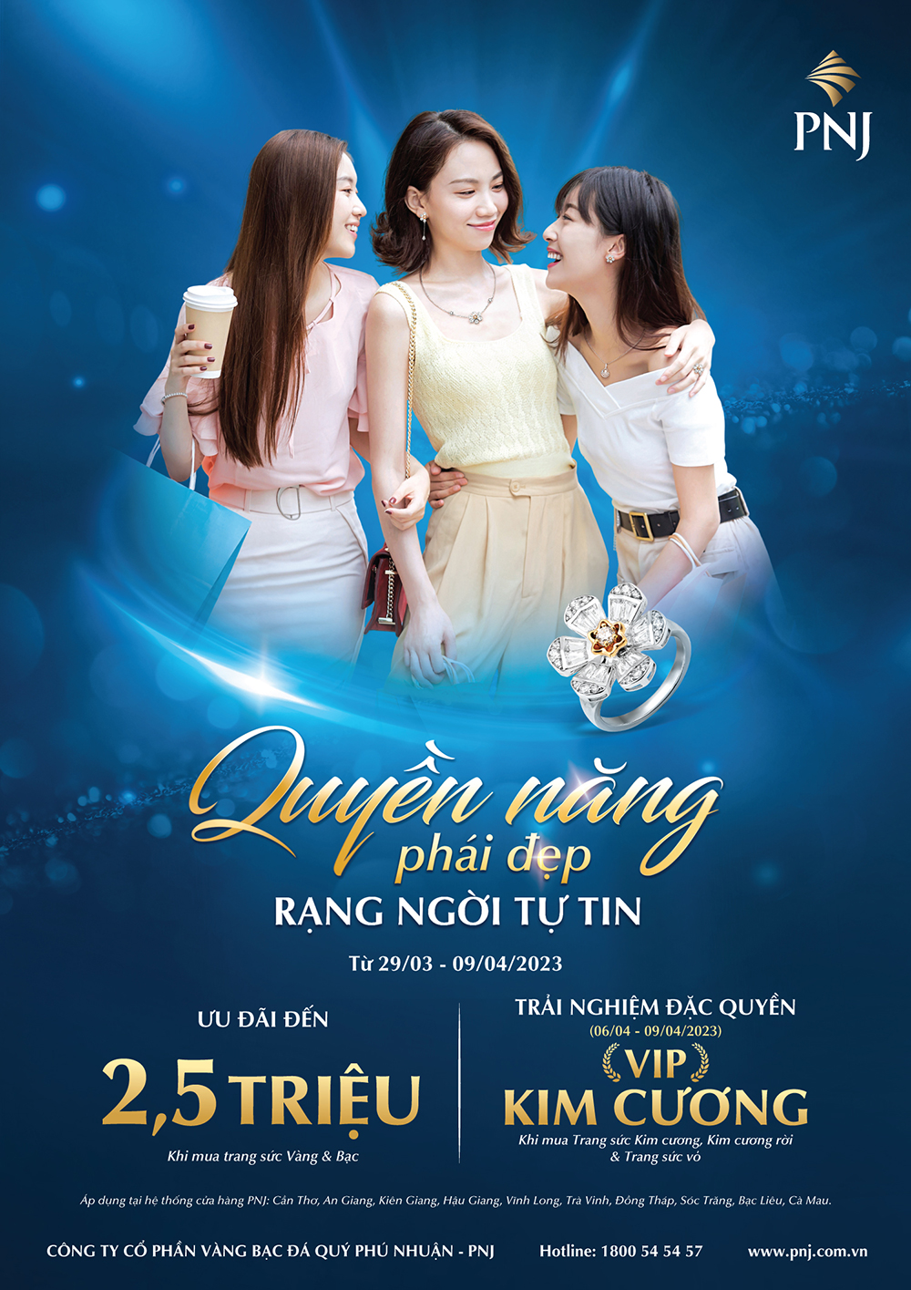 “PNJ - Quyền năng phái đẹp, rạng ngời tự tin”