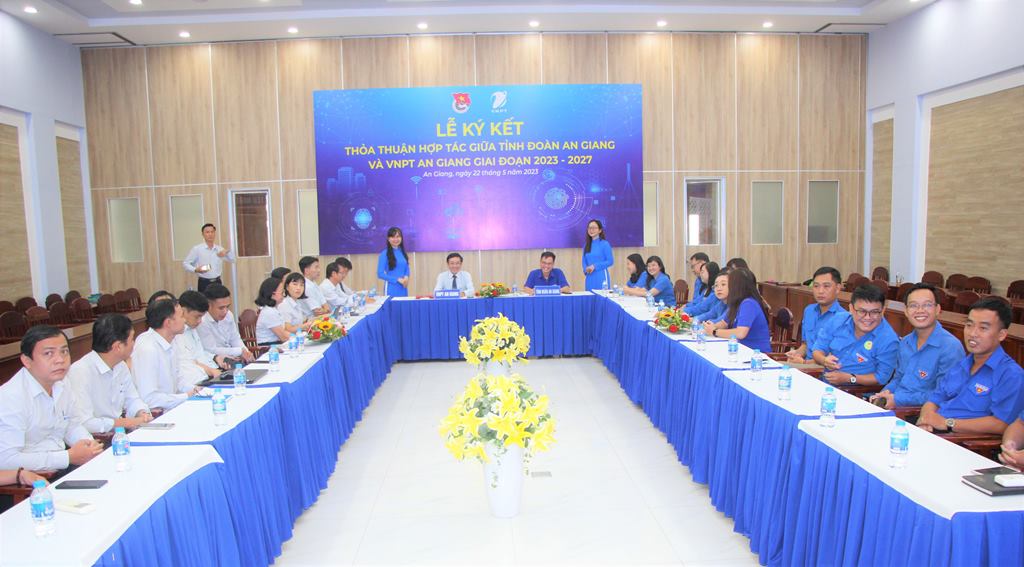Tỉnh đoàn An Giang và VNPT An Giang ký kết thỏa thuận hợp tác ứng dụng chuyển đổi số