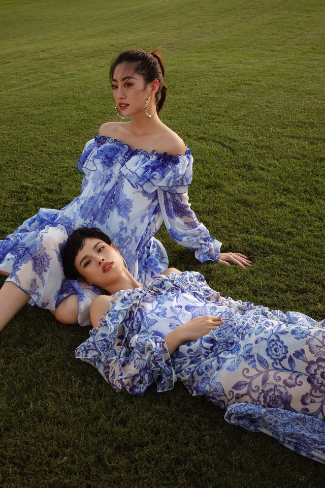 Váy maxi lãng mạn của Tuyết Lan, Lương Thùy Linh