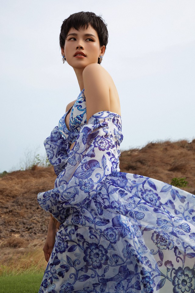 Váy maxi lãng mạn của Tuyết Lan, Lương Thùy Linh