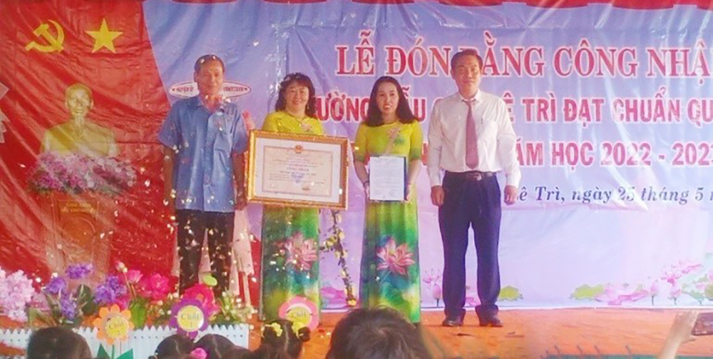Trường Mẫu giáo Lê Trì đạt chuẩn quốc gia
