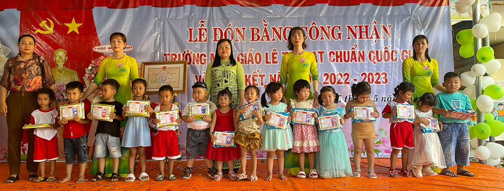 Trường Mẫu giáo Lê Trì đạt chuẩn quốc gia