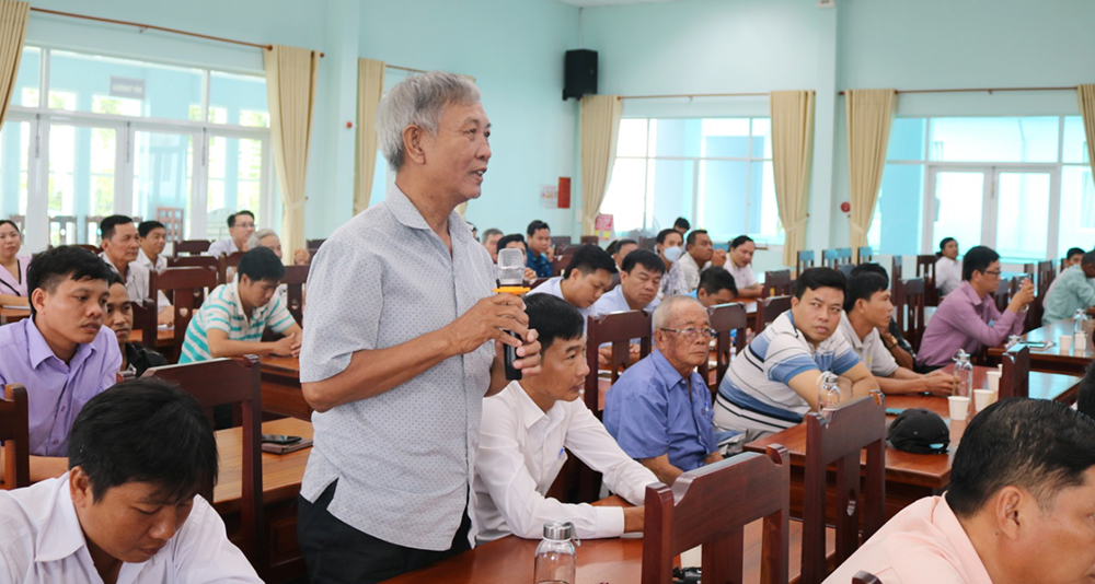 Đại biểu HĐND tỉnh An Giang và huyện Châu Thành tiếp xúc cử tri chuyên đề “Nông dân- Hợp tác và sản xuất nông nghiệp”