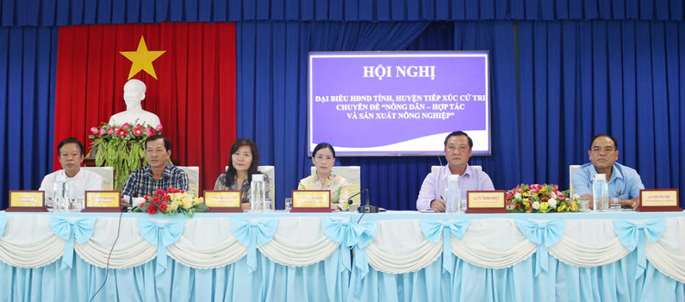 Đại biểu HĐND tỉnh An Giang và huyện Châu Thành tiếp xúc cử tri chuyên đề “Nông dân- Hợp tác và sản xuất nông nghiệp”
