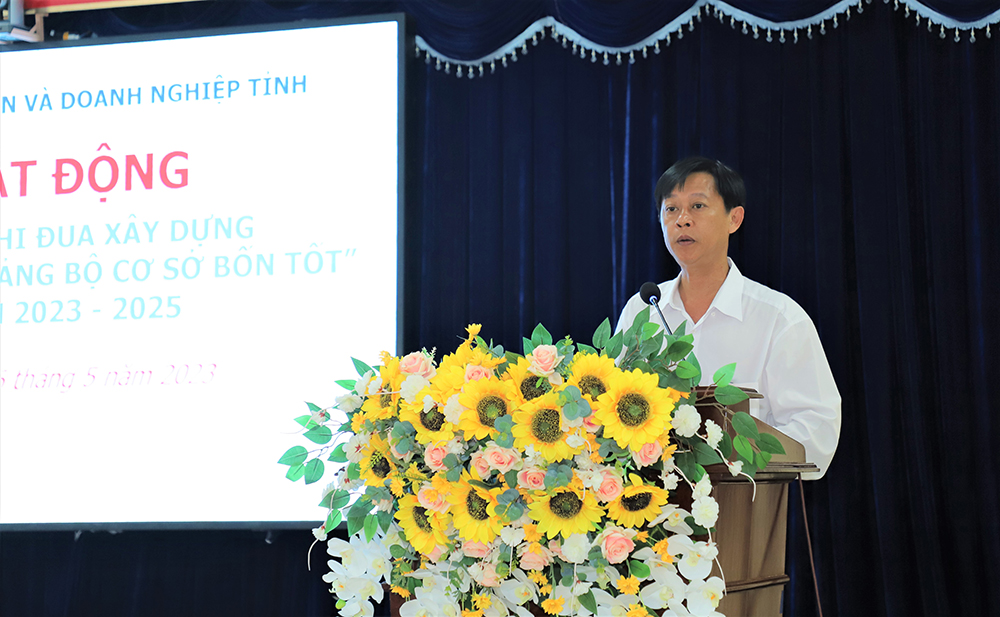 Đảng bộ Khối Cơ quan và Doanh nghiệp tỉnh An Giang phát động thi đua xây dựng “Chi bộ bốn tốt”, “Đảng bộ cơ sở bốn tốt”