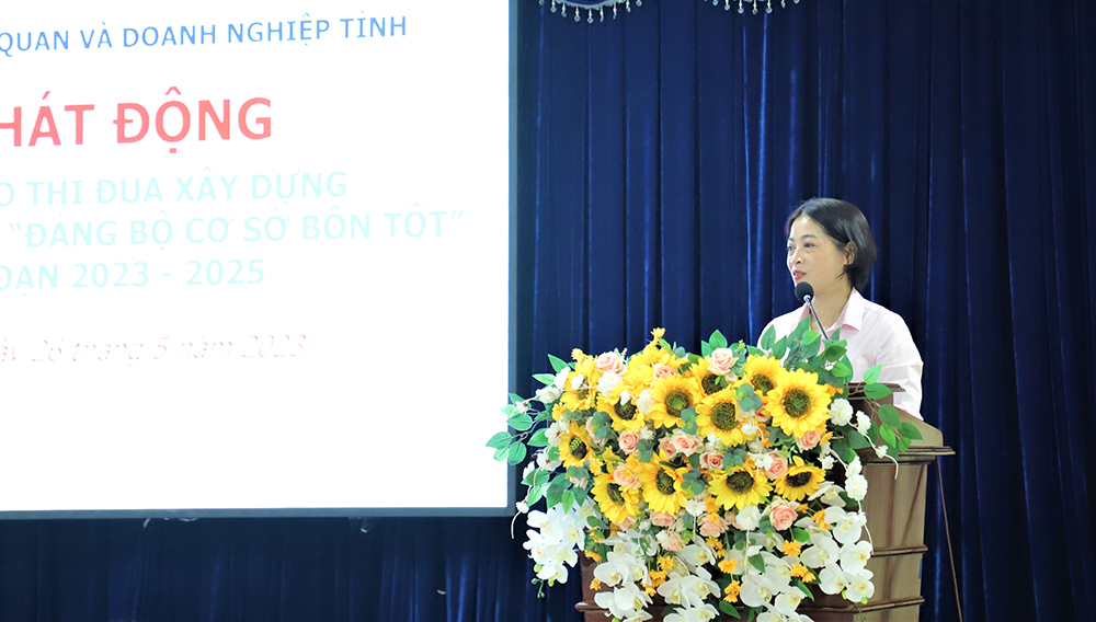 Đảng bộ Khối Cơ quan và Doanh nghiệp tỉnh An Giang phát động thi đua xây dựng “Chi bộ bốn tốt”, “Đảng bộ cơ sở bốn tốt”