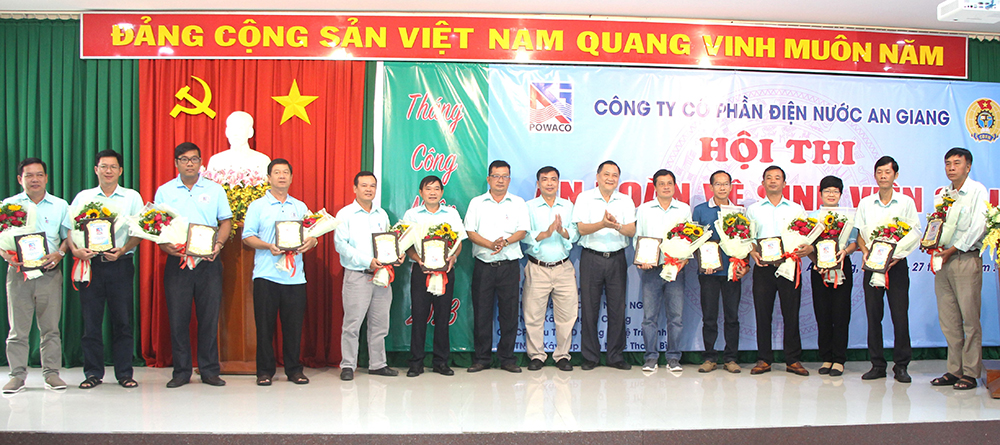 Công ty Cổ phần Điện nước An Giang tổ chức Hội thi an toàn, vệ sinh viên giỏi lần thứ VII/2023