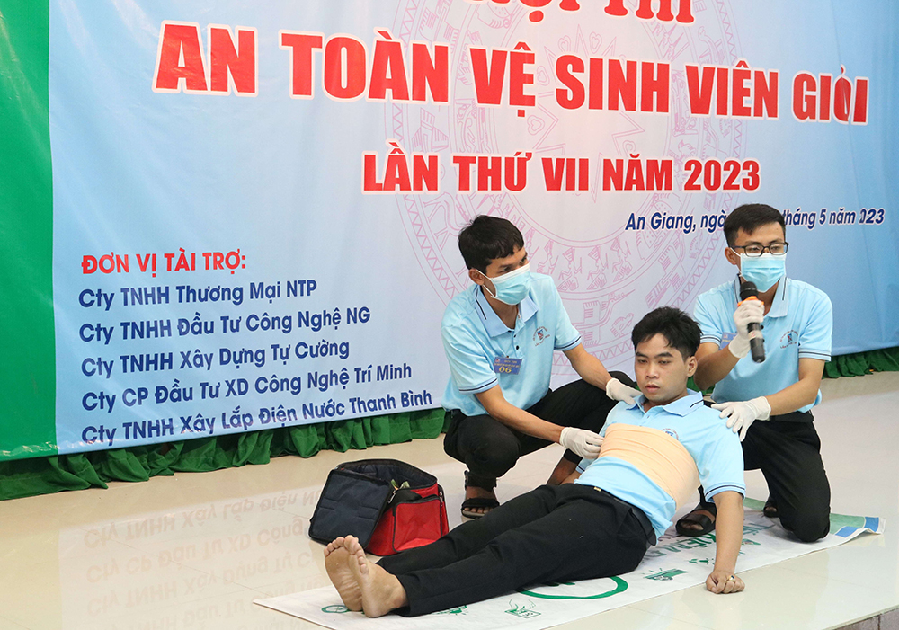 Công ty Cổ phần Điện nước An Giang tổ chức Hội thi an toàn, vệ sinh viên giỏi lần thứ VII/2023
