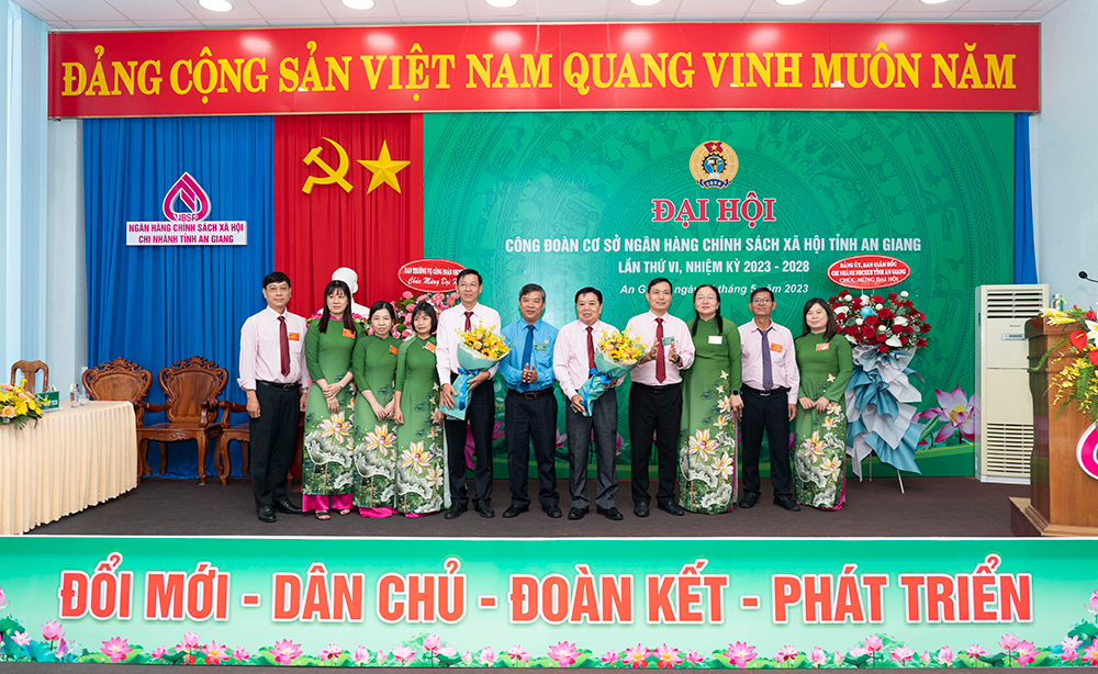 Đại hội Công đoàn cơ sở Ngân hàng Chính sách xã hội chi nhánh tỉnh An Giang lần thứ VI (nhiệm kỳ 2023-2028)