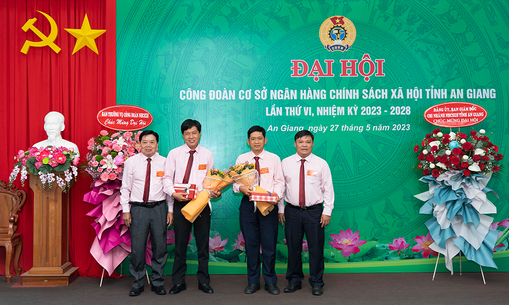 Đại hội Công đoàn cơ sở Ngân hàng Chính sách xã hội chi nhánh tỉnh An Giang lần thứ VI (nhiệm kỳ 2023-2028)