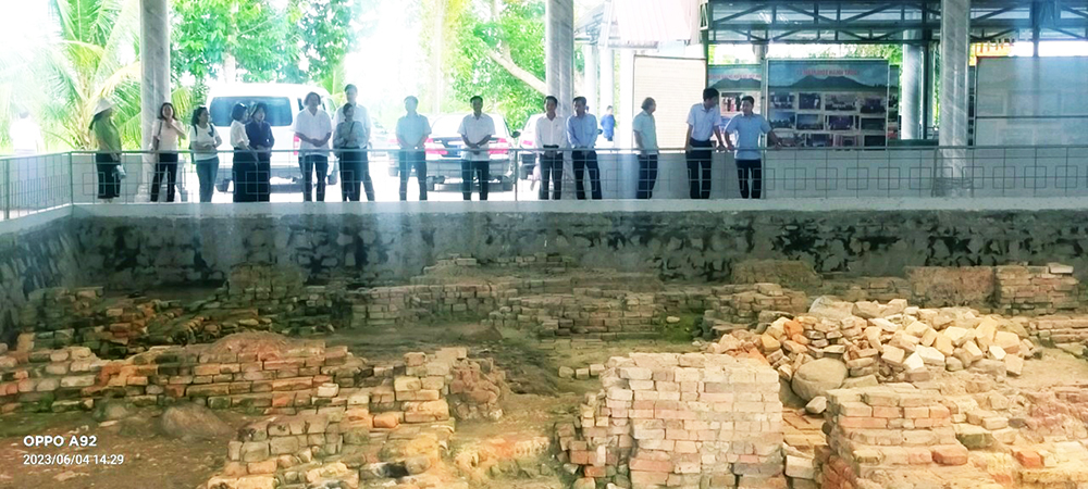Ban Tuyên giáo Trung ương khảo sát thực tế tại Khu Di tích quốc gia đặc biệt Óc Eo - Ba Thê