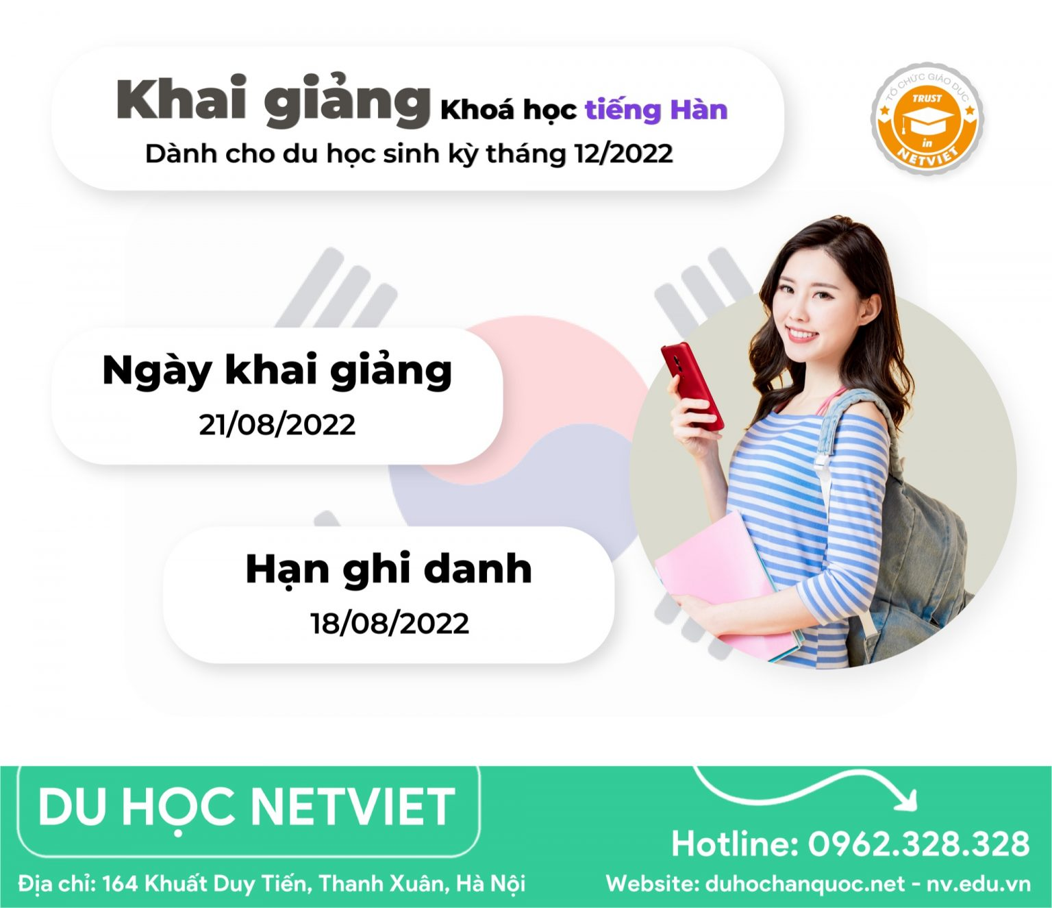 Học tiếng Hàn Quốc uy tín, hiệu quả tại Du học Netviet