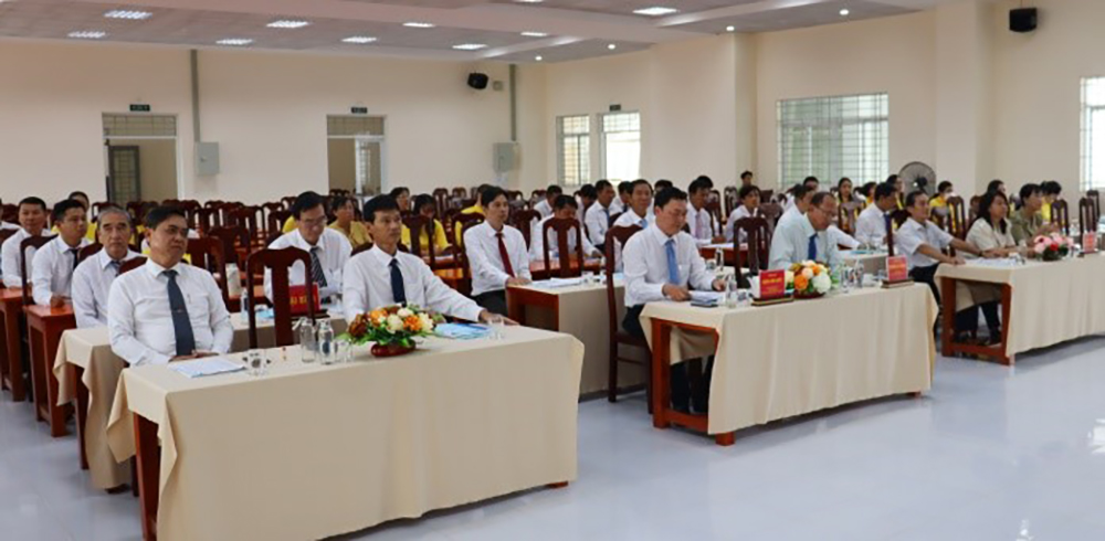 Đảng bộ bộ phận Trung tâm Đào tạo, Huấn luyện và Thi đấu thể dục- thể thao An Giang sơ kết giữa nhiệm kỳ