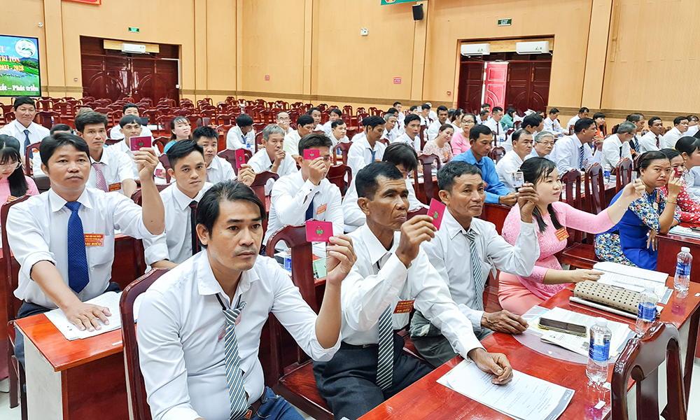 Ông Nguyễn Hoài An tái đắc cử Chủ tịch Hội Nông dân huyện Tri Tôn nhiệm kỳ 2023 - 2028