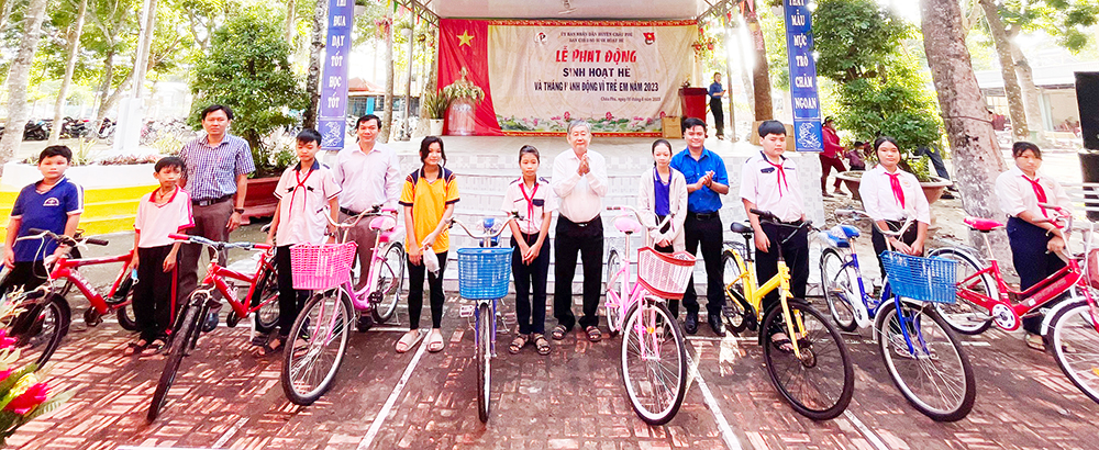 Nhiều hoạt động sinh hoạt hè tổ chức ở huyện Châu Phú