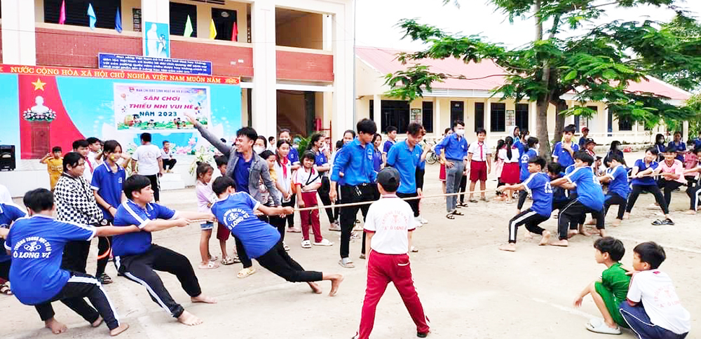 Nhiều hoạt động sinh hoạt hè tổ chức ở huyện Châu Phú
