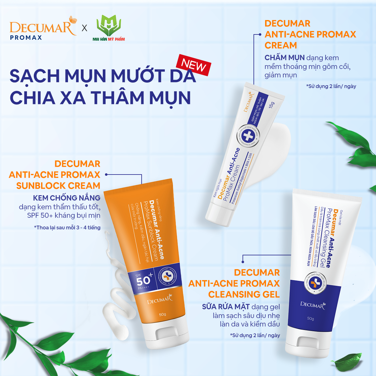Review kem trị mụn Decumar có tốt không và địa chỉ mua uy tín