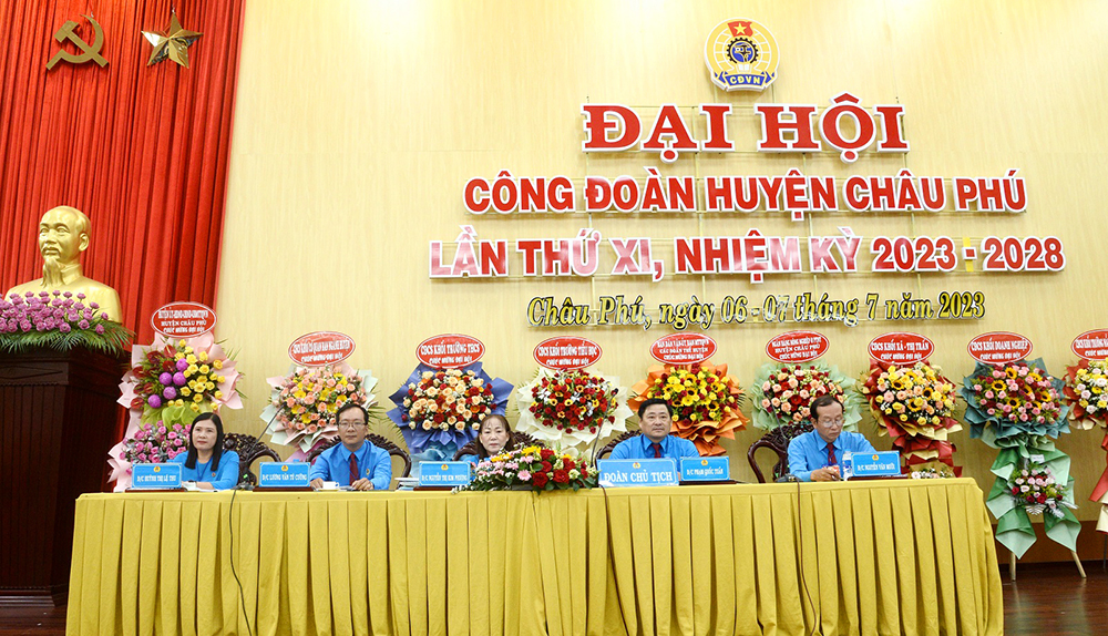 Đại hội Công đoàn huyện Châu Phú lần XI (nhiệm kỳ 2023 - 2028)