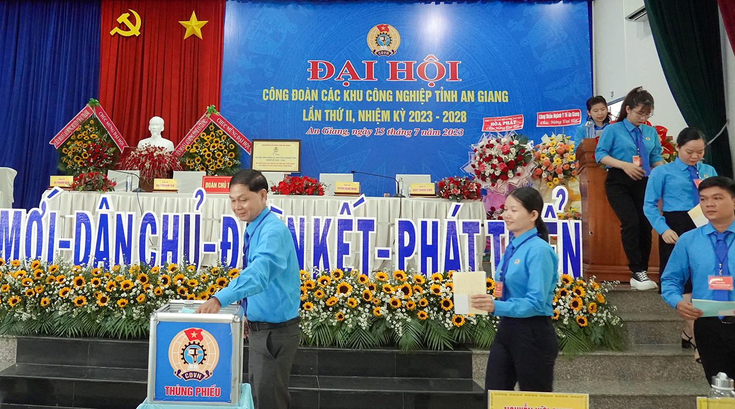 Đại hội Công đoàn các khu công nghiệp tỉnh An Giang thành công tốt đẹp