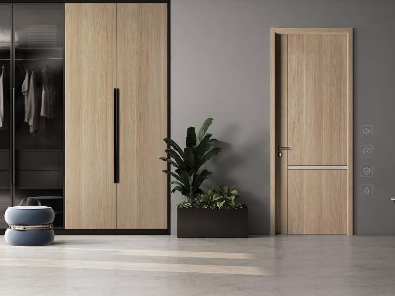cửa làm từ chất liệu gỗ công nghiệp