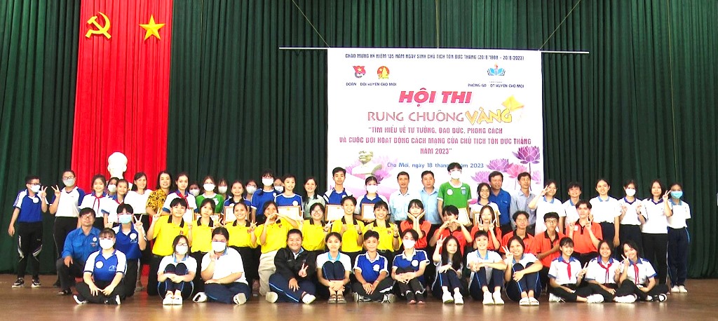 Huyện đoàn Chợ Mới tổ chức thi rung chuông vàng tìm hiểu về tư tưởng, đạo đức, phong cách và cuộc đời hoạt động cách mạng của Chủ tịch Tôn Đức Thắng