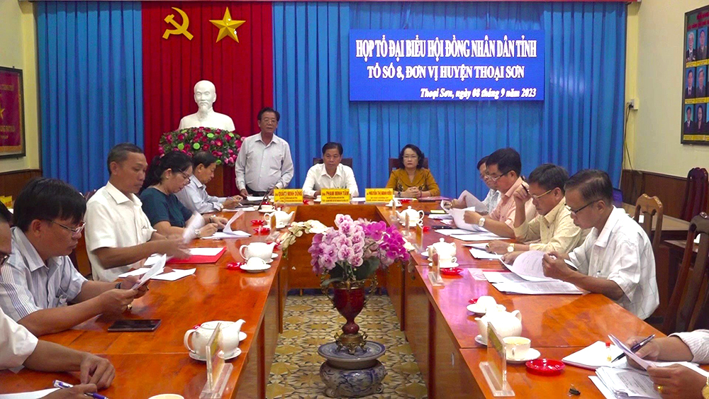 Họp Tổ Đại biểu số 8, HĐND tỉnh An Giang