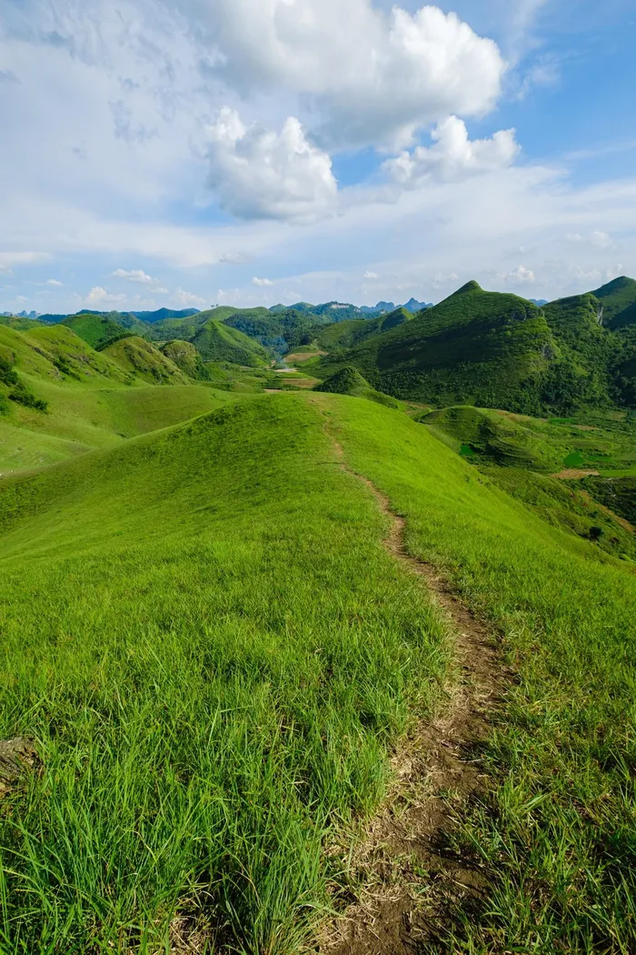 Đồi cỏ xanh mướt 'view triệu đô' ở Cao Bằng, khách rủ nhau tới cắm trại, săn mây