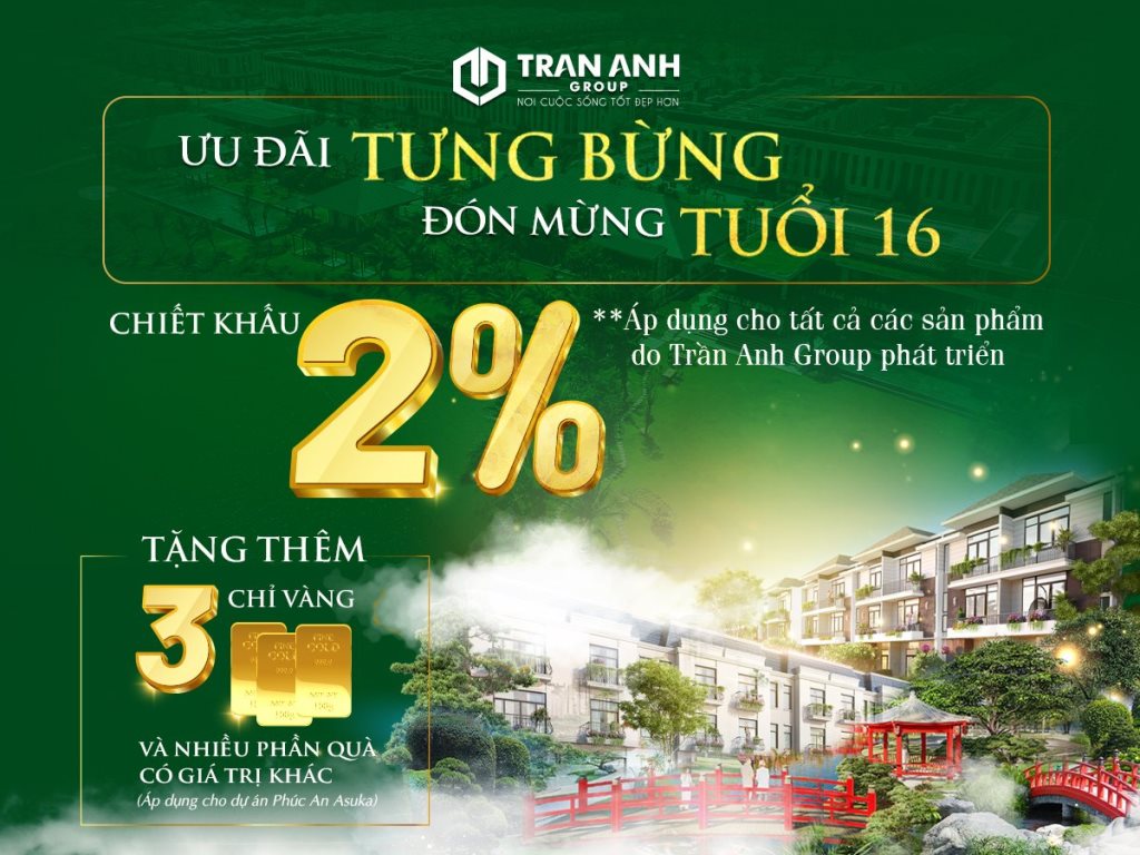 Trần Anh Group ưu đãi đặc biệt cho khách hàng An Giang khi mua Phúc An Asuka