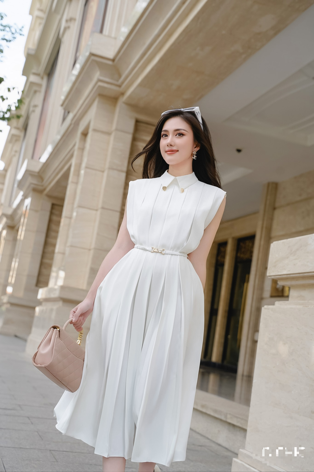 Váy dáng dài không chỉ hợp với mùa thu lãng mạn