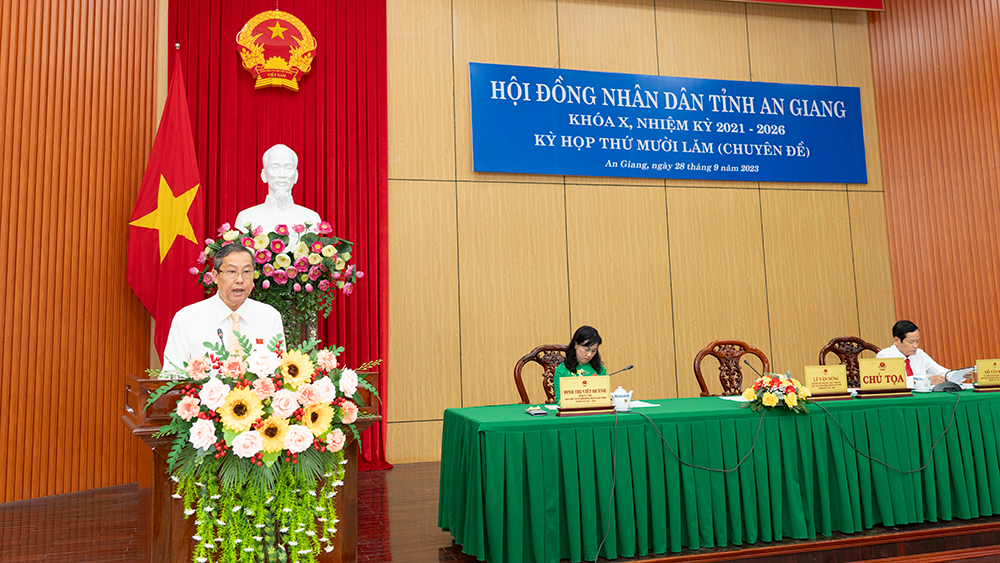 Kỳ họp lần thứ 15 (chuyên đề) HĐND tỉnh An Giang khóa X thông qua 7 nghị quyết quan trọng