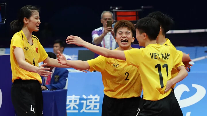 Đội tuyển Việt Nam giành huy chương vàng cầu mây ASIAD 19