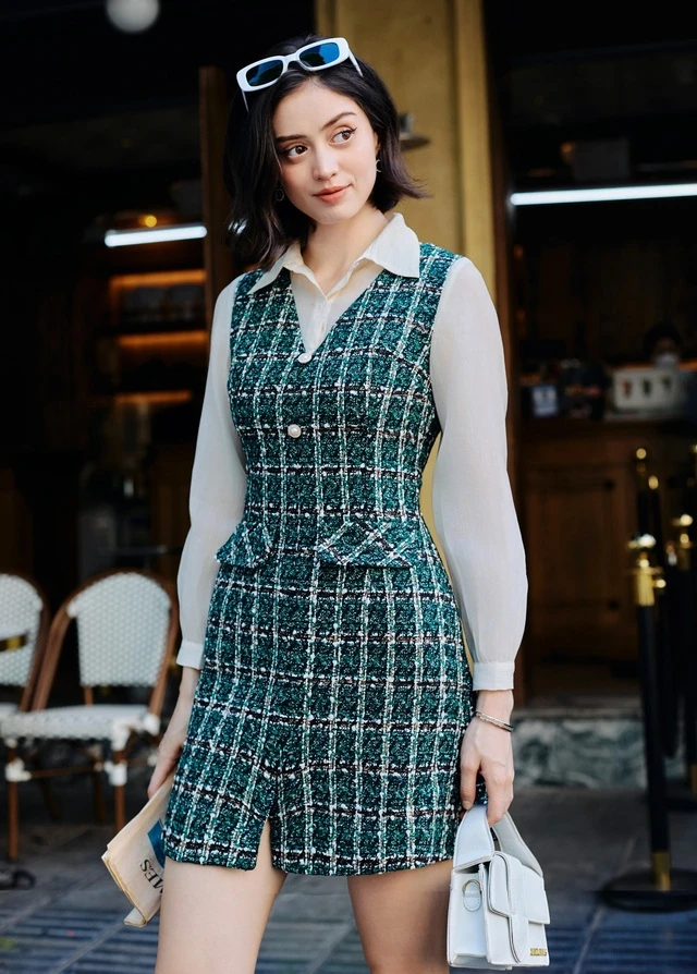 Muôn màu muôn vẻ của thời trang dạ tweed trong phong cách ngày đông