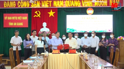 Ký kết Quy chế phối hợp giữa Ban Nội chính Tỉnh ủy và Đảng đoàn Ủy ban Mặt trận Tổ quốc Việt Nam tỉnh An Giang