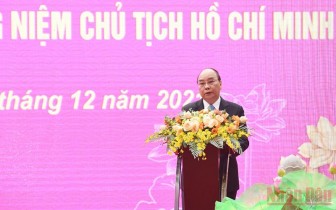 Chủ tịch nước Nguyễn Xuân Phúc dự Lễ kỷ niệm 60 năm Bác Hồ về thăm quê lần thứ 2