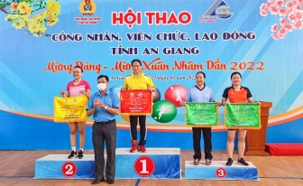 Trao 58 giải các môn thi tại Hội thao Công nhân, viên chức, lao động tỉnh An Giang năm 2022