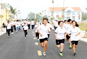 Thị trấn An Châu phát triển phong trào thể dục - thể thao