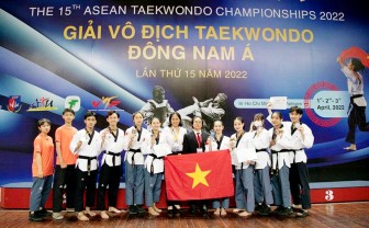 Taekwondo An Giang đoạt 4 huy chương vàng Đông Nam Á