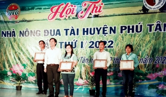 Cụm Phú Mỹ - Tân Trung đạt giải nhất Hội thi “Nhà nông đua tài” huyện Phú Tân