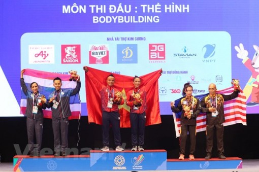 Thể hình Việt Nam 'gặt' thêm 2 HCV, khép lại SEA Games 31 thành công
