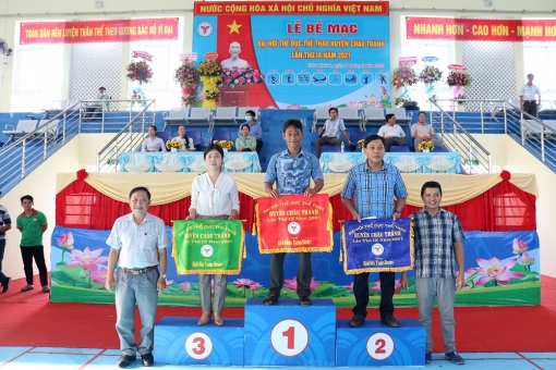 Thị trấn An Châu đoạt giải nhất toàn đoàn Đại hội Thể dục - thể thao huyện Châu Thành lần thứ IX/2021