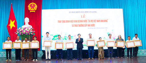 An Giang: Truy tặng Danh hiệu Vinh dự nhà nước “Bà mẹ Việt Nam Anh hùng” và trao thưởng cấp nhà nước