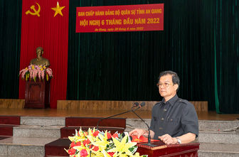 Hội nghị Đảng ủy Quân sự tỉnh An Giang họp phiên 6 tháng đầu năm 2022