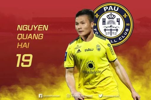 Quang Hải sắp lấy số áo 19 ở Pau FC