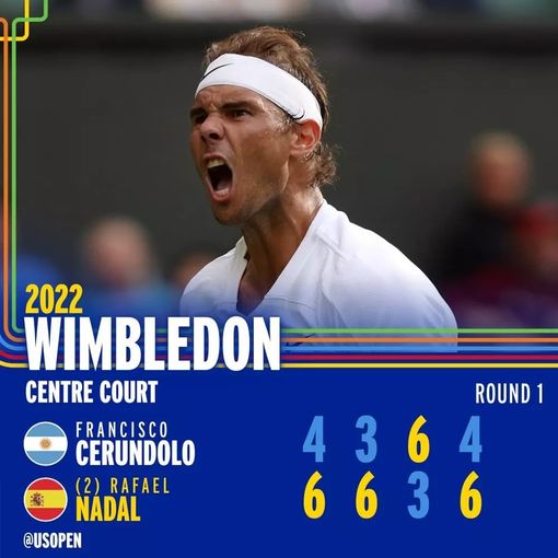 Rafael Nadal thắng chật vật trận ra quân Wimbledon 2022